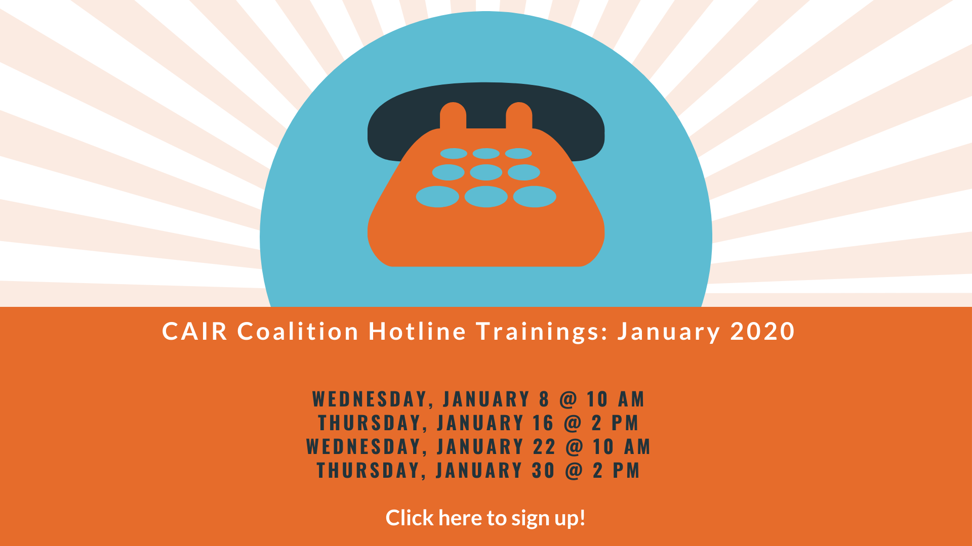 January 2020 Hotline Training Signups