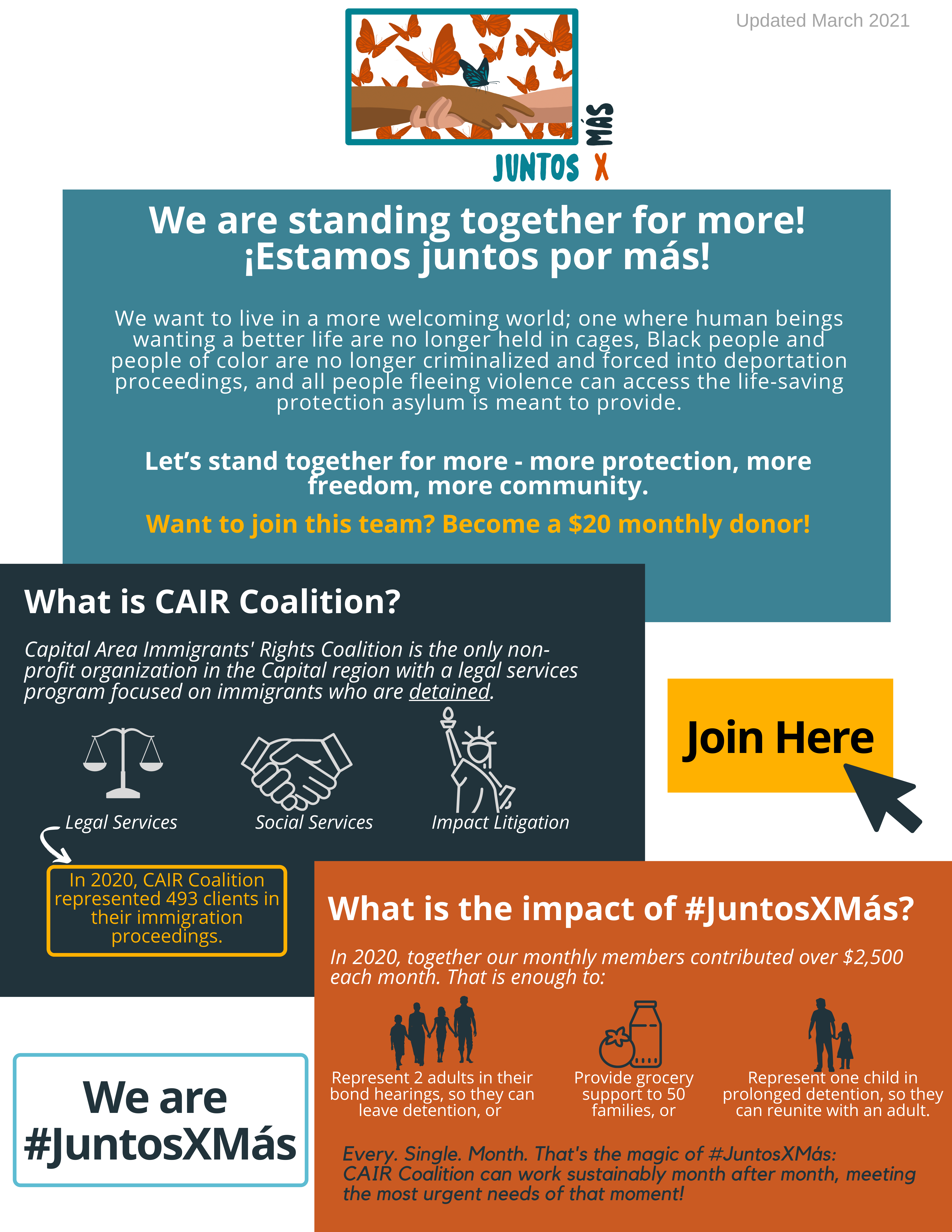 Juntos X Mas - CAIR Coalition's Monthly Donor Community. Click Here to Join
